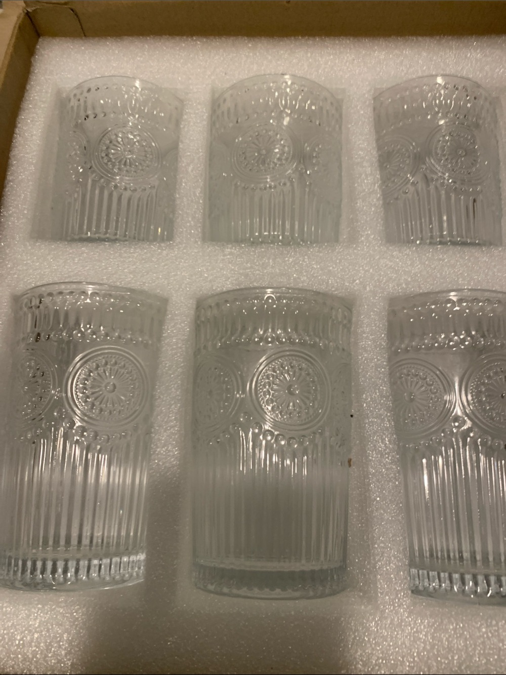Classic Clear Pressed Glass Tumbler Set - 12pack